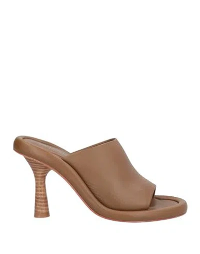 Paloma Barceló Woman Sandals Tan Size 6 Soft Leather In Brown