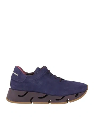 Paloma Barceló Pia Woman Sneakers Purple Size 9.5 Leather In Multi
