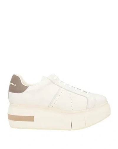 Paloma Barceló Woman Sneakers Khaki Size 10 Leather In Multi