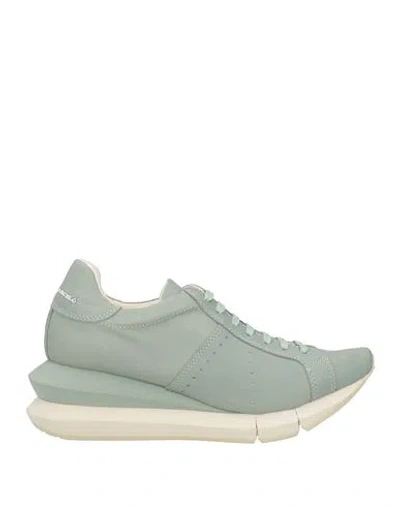 Paloma Barceló Woman Sneakers Light Green Size 10 Leather