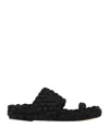 Paloma Barceló Toe Strap Sandals In Black