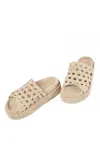 Paloma Barceló Women's Nadira Suede Flatform Slide In Corda Suede In Multi