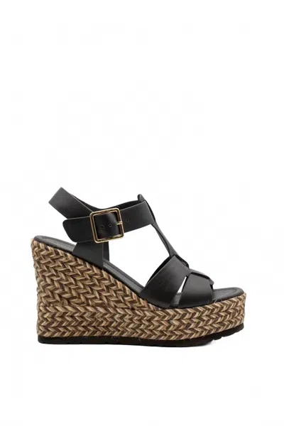 Paloma Barceló Women's Olivia Platform Espadrille Wedge In Chocolate In Black
