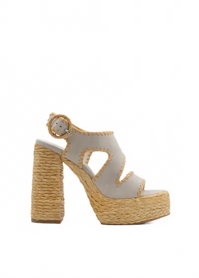 Paloma Barceló Women's Wanda Platform Heels In Off White Suede In Multi
