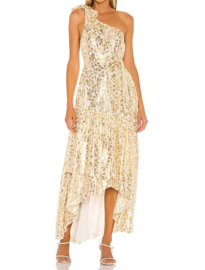 Paloma Blue Amelia Gown In Azalea Gold In Multi