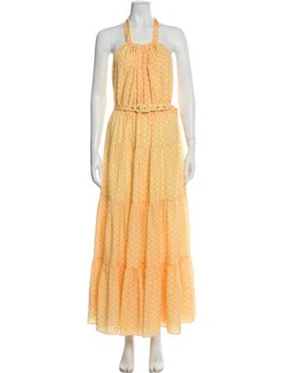 Pre-owned Paloma Blue Printed Long Dress W/ Tags In Multi