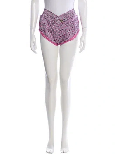 Pre-owned Paloma Blue Silk Mini Shorts In Pink