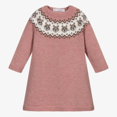 Paloma De La O Baby Girls Pink Knitted Dress