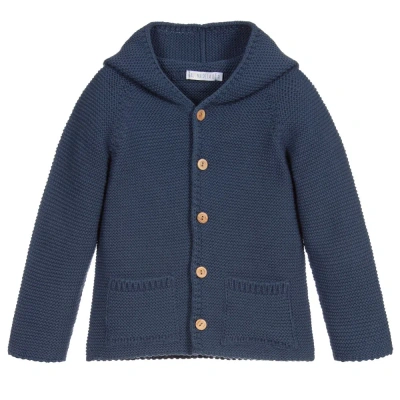 Paloma De La O Babies'  Blue Knitted Jacket