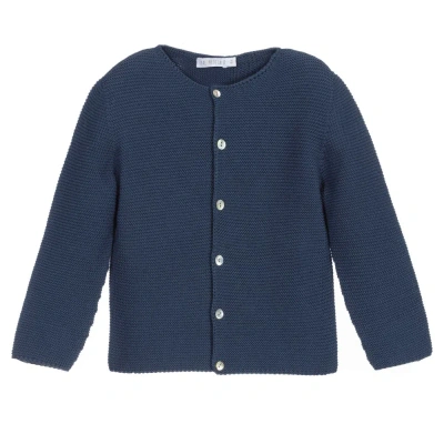 Paloma De La O Babies'  Navy Blue Knitted Cardigan