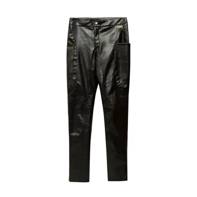 Paloma Lira Men's Black Plastic Moto Pants