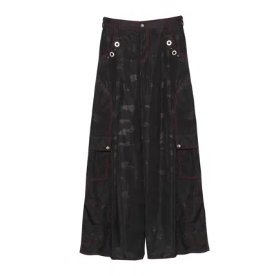 Paloma Lira Men's Black Rave Camouflage Pants