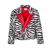 Paloma Lira Men's Black Zebra Jacket In Black