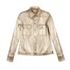 PALOMA LIRA MEN'S GOLD LEATHER JACKET