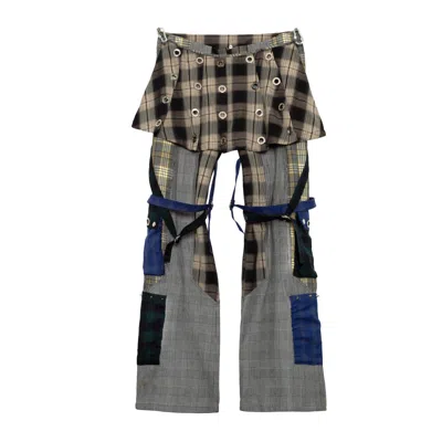 Paloma Lira Men's Grey / Black School Pants Grey In Grey/black
