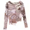 Paloma Lira Men's Grey Galaxy Mesh Top In Grey