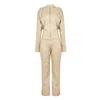 Paloma Lira Men's Neutrals Eightees Babe Jumpsuit In Beige/black