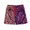 Paloma Lira Men's Pink / Purple Red And Volt Web Armor Shorts In Pink/purple