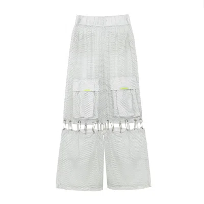 Paloma Lira Men's White Cyber Punk Pants
