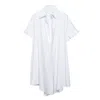 Paloma Lira Men's White School Oversized Long Shirt In White
