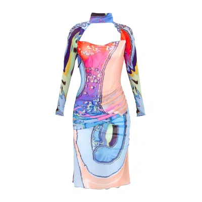 Paloma Lira Women's Acid Trip Dress In Gold