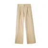 Paloma Lira Women's Black Beige Leather Pants In Black