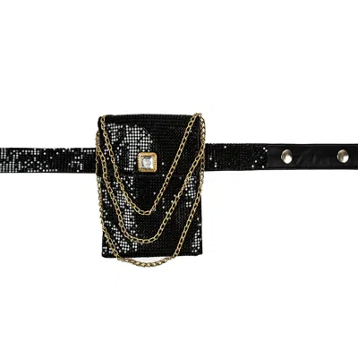 Paloma Lira Women's Black Chain Belt Bag