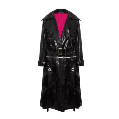 Paloma Lira Women's Black Rave Night Trench
