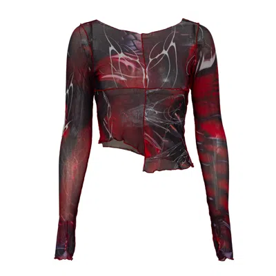 Paloma Lira Women's Blood Tattoo Top - Red
