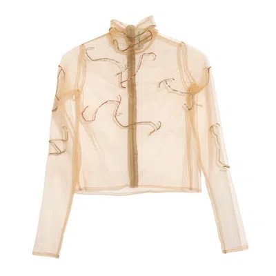 Paloma Lira Women's Chain Top In Brown