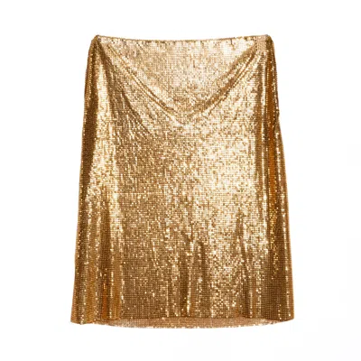 Paloma Lira Women's Gold Sparkle Skirt