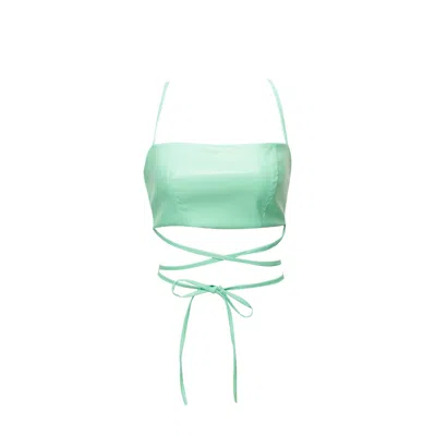 Paloma Lira Women's Green 2000's Crop Top