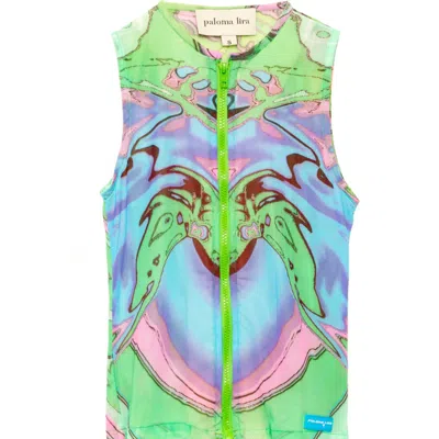 Paloma Lira Women's Green Alien Top