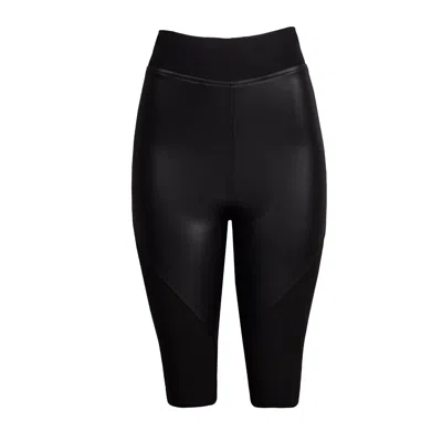 Paloma Lira Women's Mesh & Vynil Bikers In Black