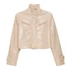 Paloma Lira Women's Neutrals Spacegirl Jacket In Brown/yellow