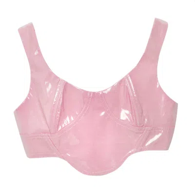 Paloma Lira Women's Pink / Purple Bubblegum Corset Top In Pink/purple