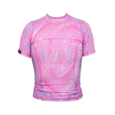 Paloma Lira Women's Pink / Purple Plastic Victorian Lycra Top In Pink/purple