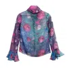 Paloma Lira Women's Pink / Purple Sky Blouse In Pink/purple
