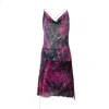 Paloma Lira Women's Pink / Purple Snake Tattoo Printed Dress In Multi