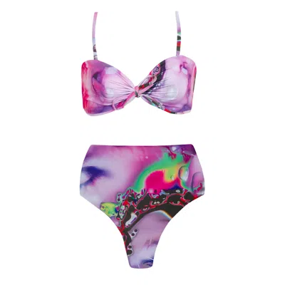 Paloma Lira Women's Pink / Purple Three Way Punk Kiss Tender In Pink/purple
