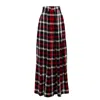 Paloma Lira Women's Red Inmortal Plaid Skirt In Red