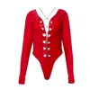 Paloma Lira Women's Red Latex Body In Red