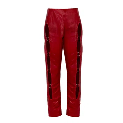 Paloma Lira Women's Red See Me Pants