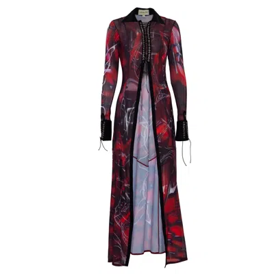 Paloma Lira Women's Red White Scars Top