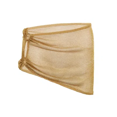 Paloma Lira Women's Shimmery Gold Skirt