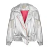 Paloma Lira Women's Silver Leather Jacket In Silver
