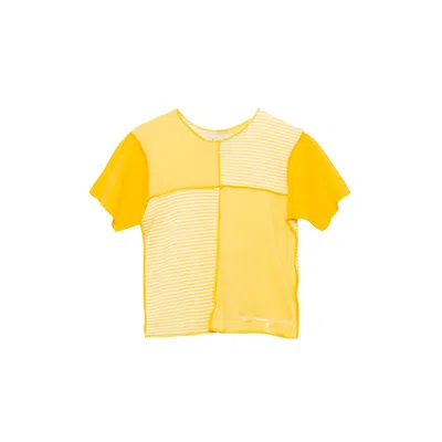 Paloma Lira Women's Yellow / Orange Upcycled Yellow Tee In Yellow/orange