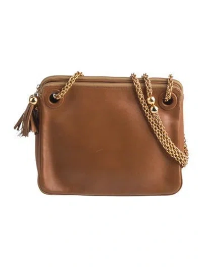 Pre-owned Paloma Picasso Leather Bucket Bag In Brown