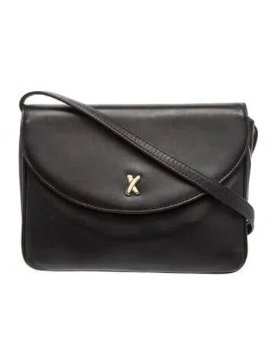 Pre-owned Paloma Picasso Leather Crossbody Bag In Black