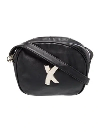 Pre-owned Paloma Picasso Leather Crossbody Bag In Black